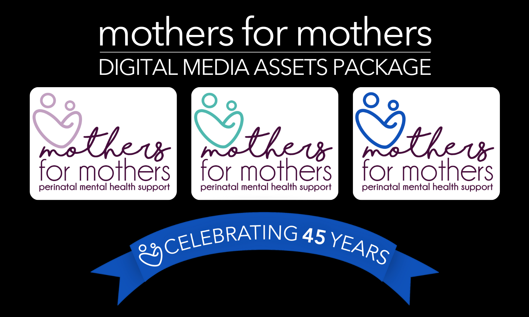 mothers for mothers - digital media assets package - logo variants